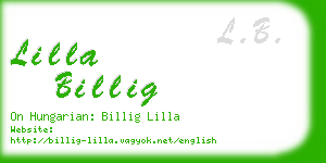 lilla billig business card